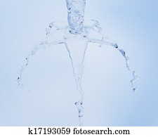 abstracte, bewateer fontein