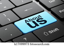 Advertising concept: About Us on computer keyboard background Advertising concept: About Us on computer keyboard background