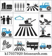 Agriculture icons Agriculture icons