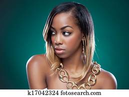 Attractive black woman Attractive black woman
