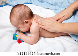 Baby back massage Baby back massage