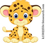 Baby leopard cartoon Baby leopard cartoon