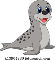 Baby seal cartoon Baby seal cartoon