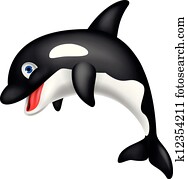 baleia assassino, caricatura