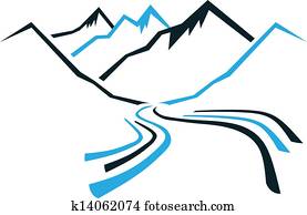 bergwelt, und, tal bergwelt, und, tal