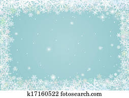 Border of snowflakes Border of snowflakes