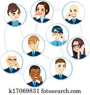 Business Network Concept Business Network Concept