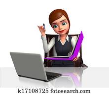 Business woman with laptop Business woman with laptop