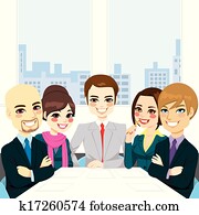 Businesspeople Office Meeting Businesspeople Office Meeting