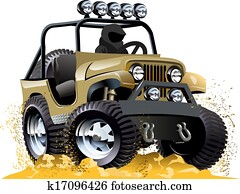 Cartoon jeep