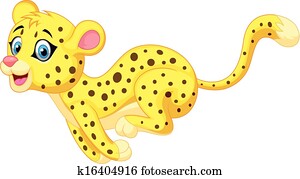 Cheetah cartoon running Cheetah cartoon running