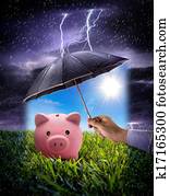 concept to ensure savings concept to ensure savings