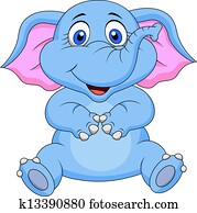 Cute baby elephant cartoon Cute baby elephant cartoon