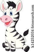 Cute baby zebra cartoon Cute baby zebra cartoon