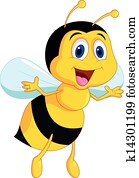 Cute bee cartoon Cute bee cartoon