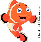 Cute clown fish cartoon Cute clown fish cartoon