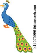 Cute peacock cartoon Cute peacock cartoon