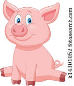Cute pig cartoon Cute pig cartoon
