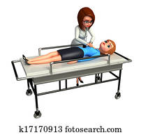 Doctor analyze patient