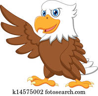 Eagle cartoon waving Eagle cartoon waving