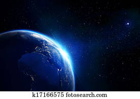 earth blue shining - horizon earth blue shining - horizon