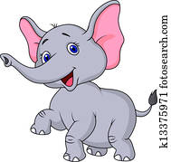 Elephant cartoon dancing Elephant cartoon dancing