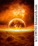 Exploding planet Exploding planet
