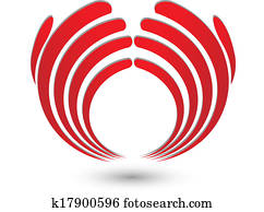 extracto, manos, logotipo