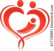 Family heart logo