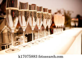 Glasses with champagne Glasses with champagne