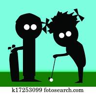 Golf Couple Golf Couple