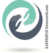 Hands Deal Design Logo Hands Deal Design Logo