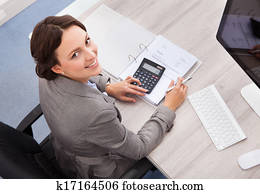 Happy Female Accountant