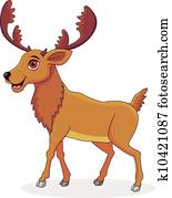 Happy moose cartoon Happy moose cartoon