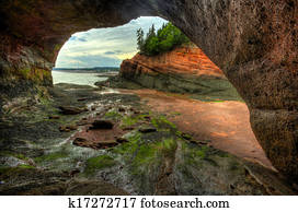 HDR St Martins Caves Inside Outside