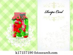 healthy food recipe card healthy food recipe card