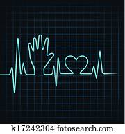 Heartbeat make helping hand & heart Heartbeat make helping hand & heart