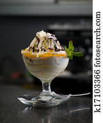 ice cream in a dish ice cream in a dish