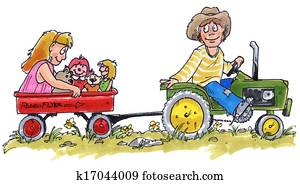 kids on a tractor kids on a tractor