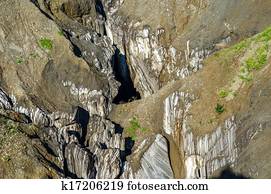 landslip of the salt mine