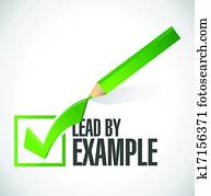lead by example check mark illustration design lead by example check mark illustration design