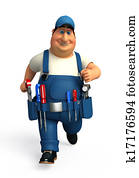 Mechanic with tools Mechanic with tools