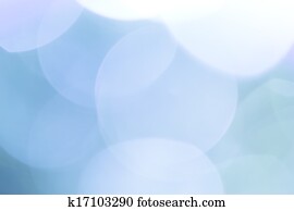 Natural bokeh on blue background