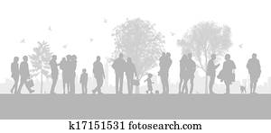 people in the city parc people in the city parc