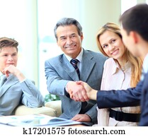 pessoas negócio, apertar mão