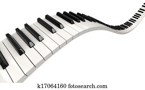 Piano keys (clipping path included) Piano keys (clipping path included)
