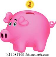 Piggy bank cartoon Piggy bank cartoon