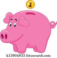 Piggy bank cartoon Piggy bank cartoon