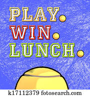 play,, win,, ארוחת צהרים, טניס