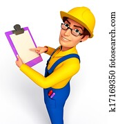 plumber with notepad plumber with notepad